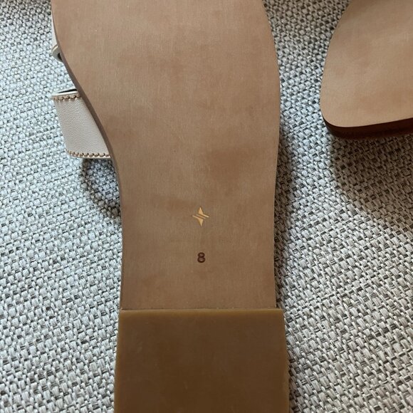 Tuckernuck NEW Cognac and White Leather Muse Sandals Size 8 - Picture 6 of 6